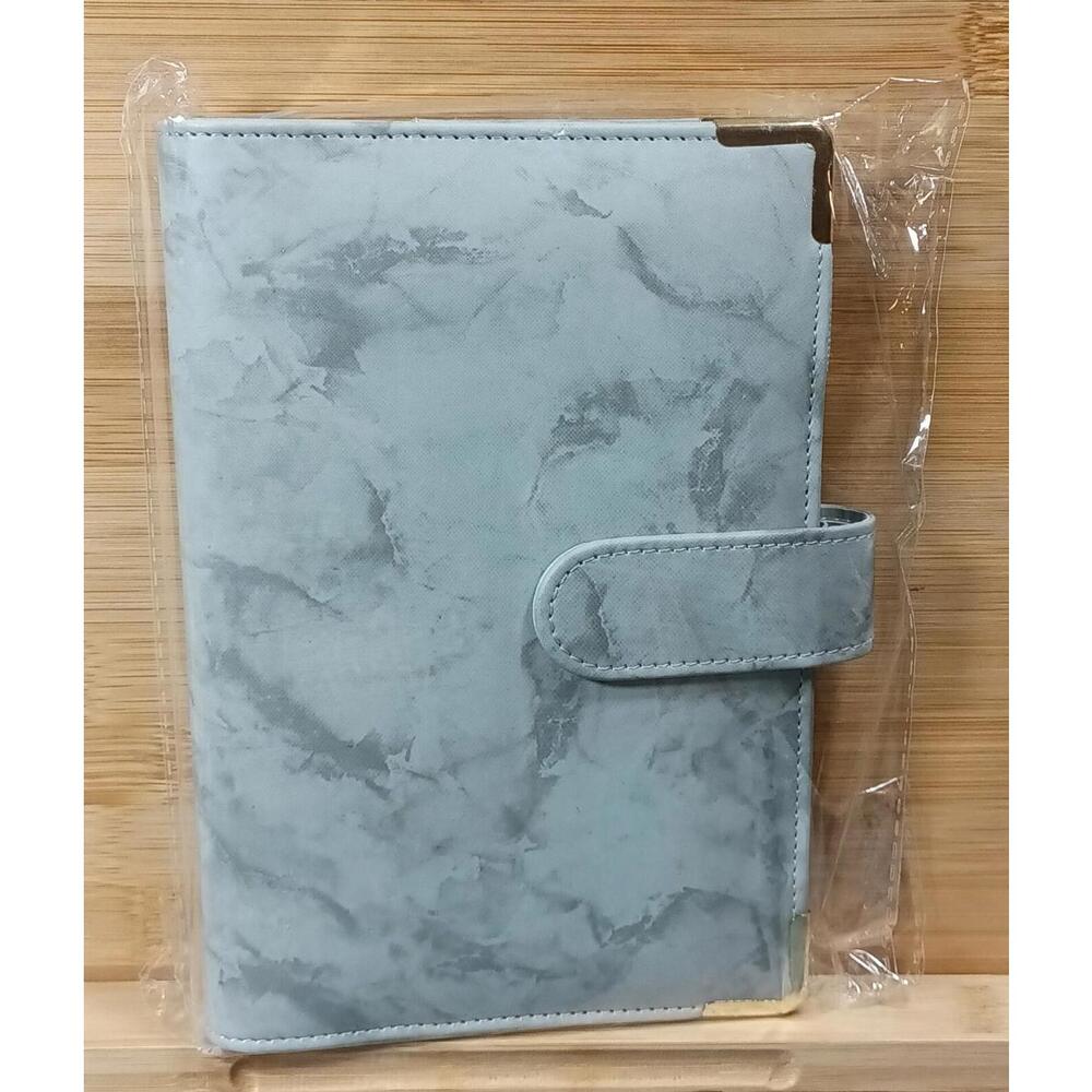 A6 Marble Budget Binder with‎ Snap Closure